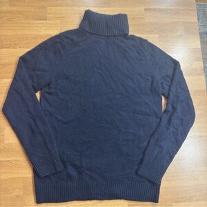 Vince Navy Blue Turtle Neck 70 Wool 30 Cashmere Sweater Size Small